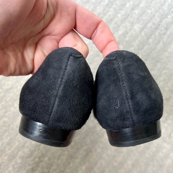 Clarks Artisan Women’s Black Suede Pointed Toe Loafers - Picture 3 of 5